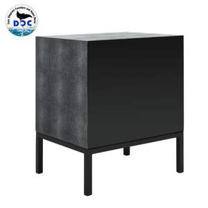 Moderno Faux Shagreen Convertible Extensible Plegable 3 Cajones Mesitas de noche multiusos MDF Gabinete de almacenamiento Muebles de dormitorio - Product Image 4