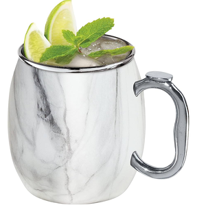 Tasses à mules martelées en acier de Moscou 1 paquet de 550ml tasses à café en acier inoxydable tasses à vin de Moscou Mule Inde artisanat - Product Image 6