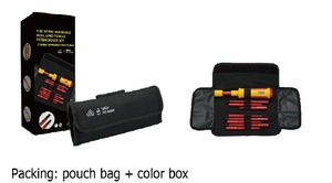 Jeu de tournevis dynamométriques isolés interchangeables VDE 8 lames - Product Image 3