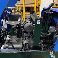Moteur de compresseur d'air à vis Diesel Portable 60KW 185 CFM 30/60/80 gallons réservoirs énergie extraction moteur 8/10/15/17/18/20 Bar