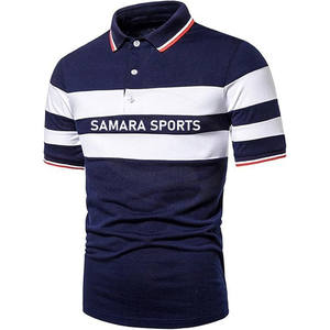 Polos de hombre con logotipo bordado e impreso personalizado de alta calidad, polos ajustados de poliéster y algodón 100% para hombre - Product Image 1