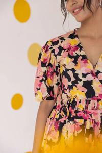 ชุดเดรสผ้าฝ้ายสไตล์โบฮีเมียนเดรสลำลองสำหรับเพื่อนเจ้าสาวพิมพ์ลายดอกไม้ชุดฤดูร้อนใหม่ทันสมัย - Product Image 2