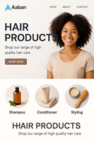 Productos para el cuidado del cabello Tienda en línea Desarrollo de sitios web Expertos web de confianza Ofrecemos plataformas de comercio electrónico asequibles y creativas
