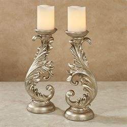 Ensemble de 3 bougeoirs et bougeoirs en métal décoratifs de table Design Home - Product Image 3