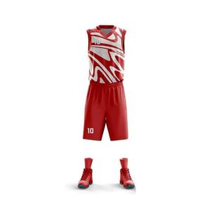 Maillot de basket réversible unisexe en polyester, imprimé, séchage rapide, respirant, pour équipes, vente en gros - Product Image 1