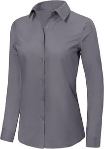 Chemises habillées pour femmes de qualité supérieure, logo personnalisé, style vintage, décontracté, manches longues, 100% coton respirant - Product Image 2