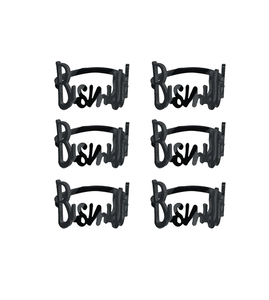 Anneaux de serviette en métal antique brillant poli noir porte-serviettes forme ronde vente directe d'usine pour les occasions de mariage - Product Image 4