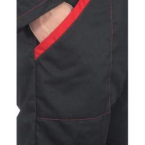 CBF Balducci Group S.p.A. Overoles de Trabajo Duraderos con Múltiples Bolsillos, Elegantes en Negro/Rojo, Ropa de Trabajo Versátil, 65% Poliéster, 35% Algodón - Product Image 3