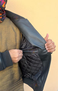 Vestes en cuir véritable d'hiver pour hommes et femmes, cuir de vache personnalisé, rembourrage chaud, vêtements de rue tendance, vestes en cuir Lazib Sports - Product Image 6