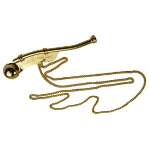 Tubo de latón, silbato de contramaestre, artículo de regalo, silbato de contramaestre antiguo de latón con cuerda, diseño personalizado - Product Image 2