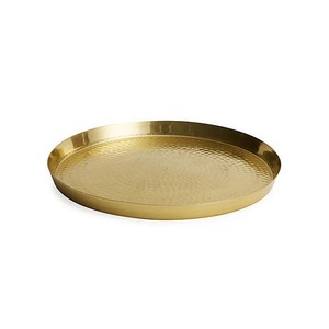 Classic Design Brass <b>Food</b> Serving Platter Customized Size Round Shape Serving Platter For Wedding <b>Party</b> Use - Product Image 5