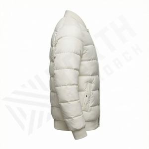 Veste matelassée à capuche d'hiver sur mesure pour homme, col montant, décontractée, écologique, respirante, de haute qualité, rembourrée, thermique, pour la neige - Product Image 3