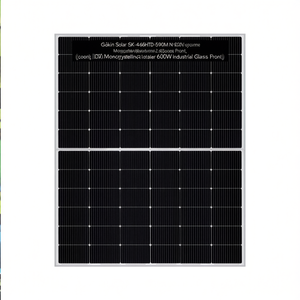 แผงโซลาร์เซลล์โมโนคริสตัลไลน์ชนิด N รุ่น Gokin Solar GK-4-66HTBD-590M กำลังไฟ 600 วัตต์ หน้ากระจกสำหรับอุตสาหกรรม - Product Image 2