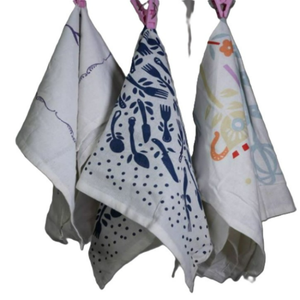 Vente chaude Serviettes de cuisine en coton écologiques à séchage rapide avec logo imprimé personnalisé, couleur unie, serviettes à vaisselle jetables recyclées - Product Image 6