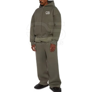 Survêtement surdimensionné en tissu doux pour hommes, ensemble surdimensionné pour hommes de style quotidien décontracté - Product Image 3