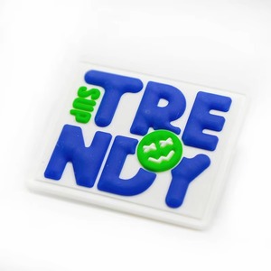 Custom Logo Embossed PVC Patches Heat <b>Press</b> Sew <b>Iron</b>-on 2D 3D Rubber Badges Silicone Soft Clothing Heart Shape for Hat Usage - Product Image 5