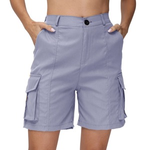 2024 femmes été Cargo Shorts solide décontracté poches plage pantalons courts Harajuku Chic pantalons courts tout Match Streetwear bas - Product Image 4
