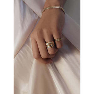 Natalie Diamond <b>Ring</b> Elegant <b>Dome</b>-Shaped Design for Women - Product Image 3