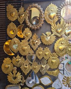 Sacred Heart Enamel <b>Charm</b> Stainless Steel Gold Heart Pendant with Red Enamel & Thorns Religious & Valentine's Jewelry Making - Product Image 1