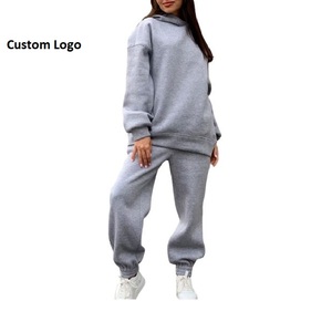 Meilleure Qualité Deux Pièces Surdimensionné Solide Casual Sweat À Capuche Pulls Long Pantalon Ensemble Nouveau Costume De Mode Chaud À Capuche En Gros Sweats - Product Image 5