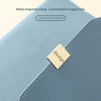 Minimalistisches PU-Leder Dreifach Gefaltetes Notizbuch mit Individueller Bindung und Druck |   Professionelles Schreibdesign |   Notizbücher mit individuellem Logo |