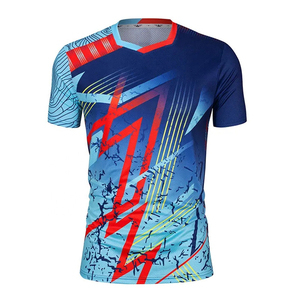 Camiseta de punto ajustada personalizada para hombre Spandex/poliéster secado rápido alta calidad deportes Impresión logotipo frontal posición Activewear - Product Image 5
