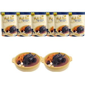 Vente en gros de 350g d'aliments sains prêts-à-manger soupe nutritive poulet noir à cuisson lente Cordyceps goût salé ISO HACCP certifié OEM - Product Image 4