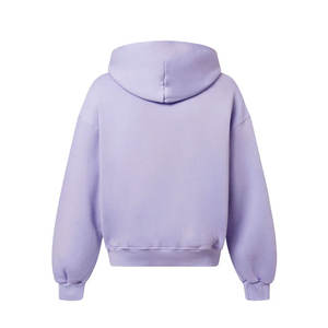 Sweat à capuche zippé en polaire de coton pour homme, logo personnalisé, hiver, poids lourd, double couche, fermeture éclair, séchage rapide, respirant - Product Image 2