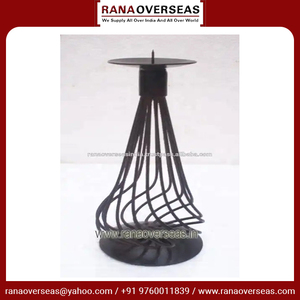 เชิงเทียนโลหะเหล็กสำหรับตกแต่งที่ดูดีสำหรับการตกแต่งงานเฉลิมฉลองเทศกาลดิวาลีและการตกแต่งโรงแรมในราคาตามตลาด - Product Image 4