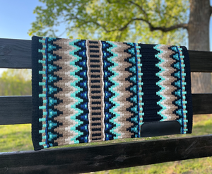 Couverture de selle Western en laine pour une coupe équilibrée et un confort équestre pour l'élevage et la performance avec doublure en polycoton - Product Image 4