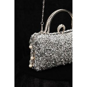 Borsa da sera in pietra di platino Ariana - Product Image 3