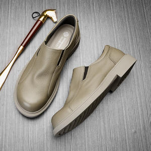 Chaussures Oxford en cuir de vachette pleine fleur avec talon amorti et design antidérapant, chaussures habillées pour hommes, chaussures en cuir - Product Image 5