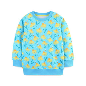 Sudaderas de manga larga lisas básicas personalizables para niños, sudaderas de tela de punto de Color sólido con cuello redondo, sudaderas con capucha - Product Image 1