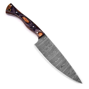 Cuchillo de Chef afilado de acero de Damasco de primera calidad, mango de madera, fábrica de Pakistán, herramienta de cocina de diseño personalizado profesional de alta calidad - Product Image 1