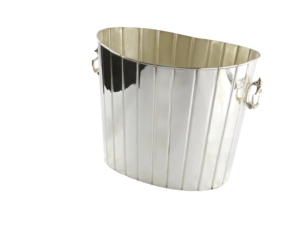 Cubo Sheffield Silver Royal Family Hecho a Mano para Decoración de Línea Moderna de Lujo en Vidrio y Metal de Alta Calidad para Restaurantes - Product Image 1