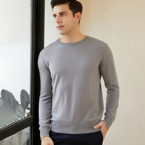 เสื้อสเวตเตอร์คอกลมแบบสวมหัวเสื้อลำลองทรงสลิมฟิตสำหรับผู้ชายผ้าโพลีเอสเตอร์ถักลาย2025 - Product Image 3