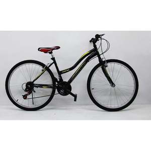 Dorello 26 Rim <b>Bicycle</b> Classic Retro-Style 24 Inch Men's/Women's Steel Fork 6-Speed Gears Full Shockproof Frame Available Black - Product Image 1