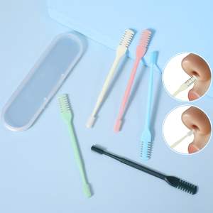 Tondeuse à poils de nez manuelle portable 2 en 1 avec brosse de nettoyage, tondeuse rotative à 360°, alimentée par USB, pour hommes et femmes - Product Image 4