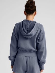 เสื้อฮู้ดสำหรับผู้หญิงเสื้อฮู้ดโยคะผ้าฝ้าย100ดีไซน์2025 - Product Image 3