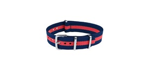 N5 Blue Red Sport Size 18-22mm <b>Smart</b> <b>Watch</b> <b>Bands</b> Water-Resistant Nylon & Leather Wristband Breathable and Soft Accessories - Product Image 4
