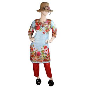Traje de dos piezas estampado para mujer - Multicolor - Product Image 1