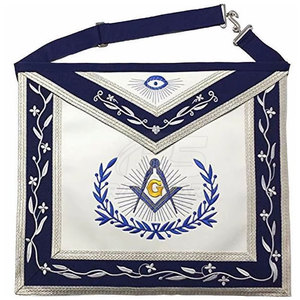 Delantal Masónico de Satén Personalizado, Diseño de Logia Personalizado, Logotipo Personalizado, Suministro de Fábrica de Delantales Masónicos - Product Image 2