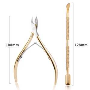 Ciseaux à cuticules personnalisés professionnels avec lame incurvée pour manucure pédicure pince à ongles et poussoir soins pour bébé en acier inoxydable - Product Image 5