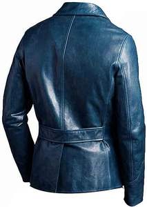 Nouvelle Veste Moto Longue en Cuir Véritable et Toile pour Homme, Haute Qualité, Respirante, Imperméable, Col Rabattable, Hiver 2026 - Product Image 6