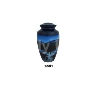 River on Mountain Human Urn for Humans and <b>Pets</b> Aluminum Cremation Urns for <b>Ashes</b> <b>Keepsake</b> Urn With Free Velvet Bag - Product Image 1