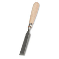 Osteotome manuel en acier inoxydable pour chirurgie dentaire, avec manche en bois, pointe plate, instrument de coupe osseuse