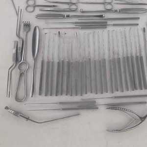 Timpanoplastia Instrumentos quirúrgicos ortopédicos Juego de 60 piezas Acero inoxidable de primera calidad Manual Autoclavable Quirúrgico reutilizable - Product Image 1