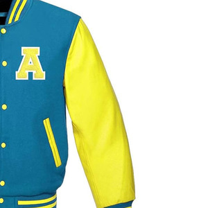 Chaquetas Varsity de Piel de Oveja Antibacterianas para Hombre y Mujer, Estilo Nuevo, Cuello Alto, Todas las Tallas y Colores, Lana de Baja Densidad, Alta Calidad OEM - Product Image 2