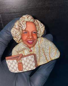 สร้อยคอชุบทอง VVS CUT Moissanite จี้สไตล์ฮิปฮอปสไตล์ฮิปฮอปสำหรับปาร์ตี้ขายส่ง - Product Image 1