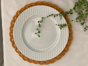 Manteles individuales de ratán de colores personalizados, productos ecológicos hechos en Vietnam, decoración de mesa al por mayor - Product Image 4